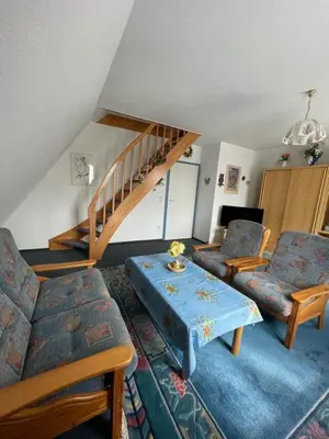 Ein Sitzbereich in der Unterkunft Haus Nordseegruß 2