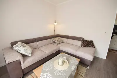 Ein Sitzbereich in der Unterkunft Apartmenthaus Frauenpreiss FeWo 52