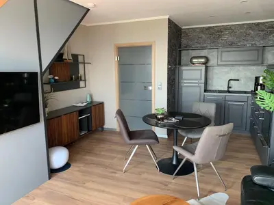 Küche/Küchenzeile in der Unterkunft Seaside, Hohenzollernstr. 30 Wohnung 302