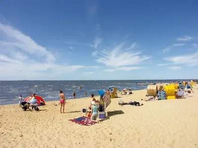 Ein Strand an oder in der Nähe der Ferienwohnung