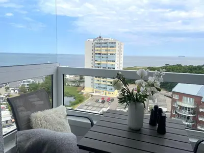 Ein allgemeiner Meerblick oder ein Meerblick von der Ferienwohnung aus
