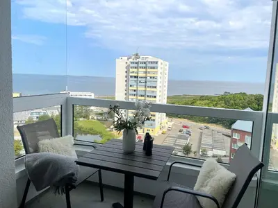 Ein Balkon oder eine Terrasse in der Unterkunft Frische Brise FeWo12.09