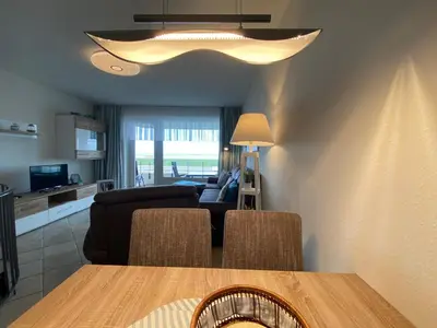 Küche/Küchenzeile in der Unterkunft Nautilus, Ferienwohnung 5 inkl Strandkorb