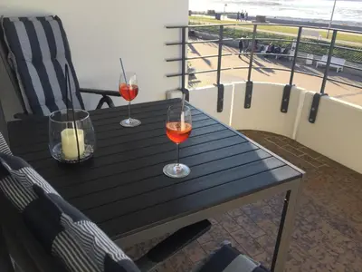 Getränke in der Unterkunft Nautilus, Ferienwohnung 12 inkl Strandkorb