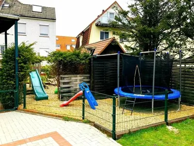 Ein Kinderspielbereich in der Unterkunft Haus Strandkrabbe, Seemöwe
