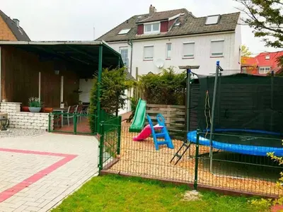 Ein Kinderspielbereich in der Unterkunft Haus Strandkrabbe, Seemöwe