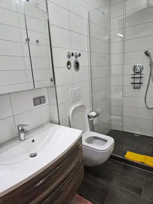 Ein Badezimmer in der Unterkunft Fewo Cuxhaven/Nordsee