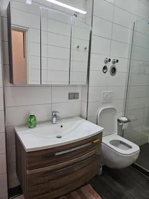 Ein Badezimmer in der Unterkunft Fewo Cuxhaven/Nordsee