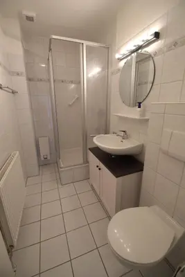 Ein Badezimmer in der Unterkunft Deichläufer